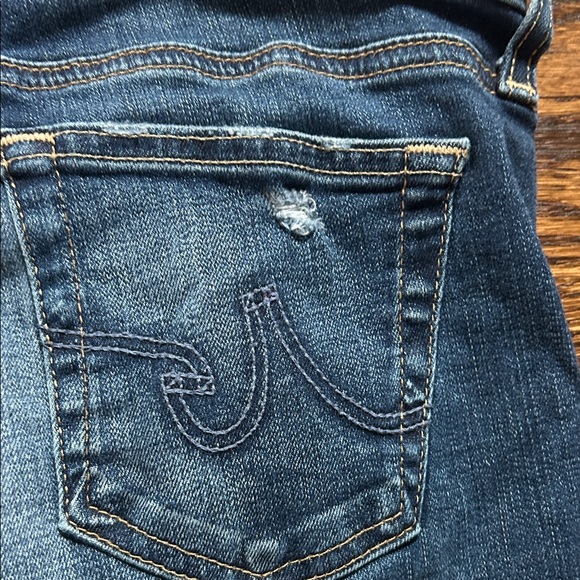 AG Adriano Goldschmied Distressed Blue Jeans - Picture 10 of 11